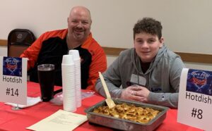 Jason and Caleb Muth with their People’s Choice Selecetion – Reuben Casserole