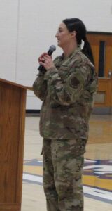 Guest Speaker MSGT Chelsie Gross of the North Dakota National Guard