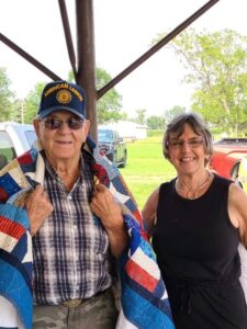 Quilt of Honor recipient with NEC Judy Twete