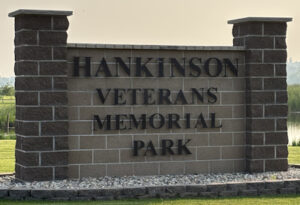 Hankinson Veterans Memorial Park Sign